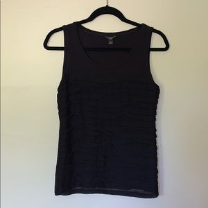 Ann Taylor Tank Top - Ruffle Detail - Small Petite